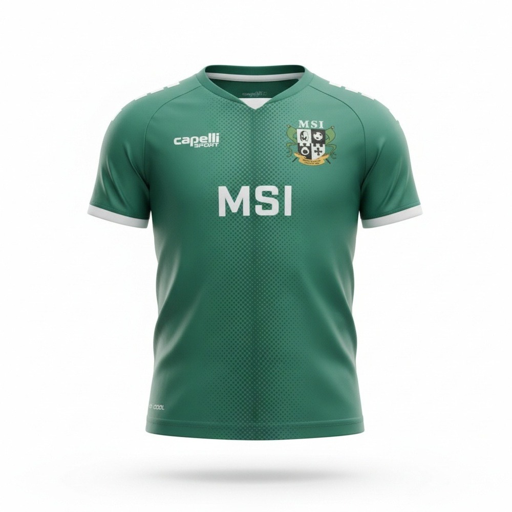 Capelli Sport MSI Montgomery County Soccer‎ Jersey Green Youth Medium 10-12 #7